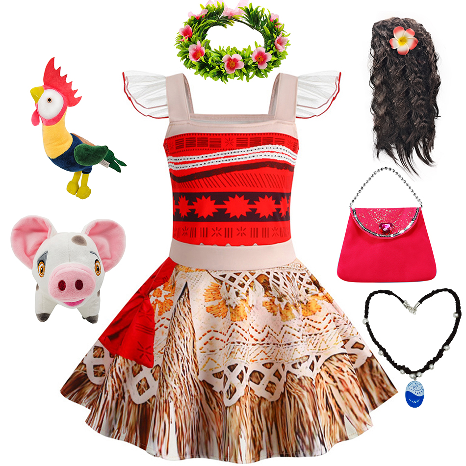 Party Games Moana - Princess Cosplay Moana Dress Toddler Girl