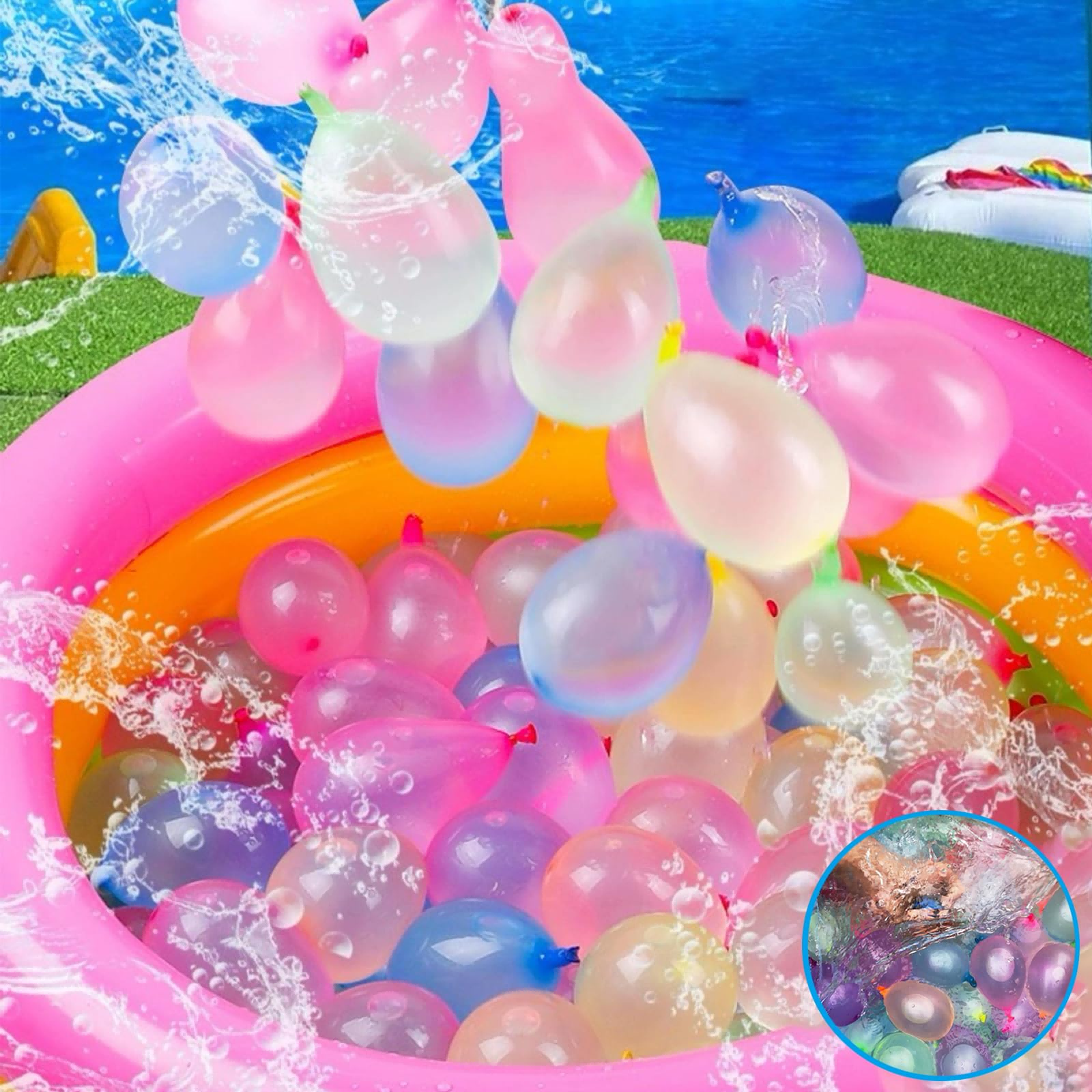 Party Games Bomb - 111/333Pcs Rapid Fill Multicolor Water Balloons