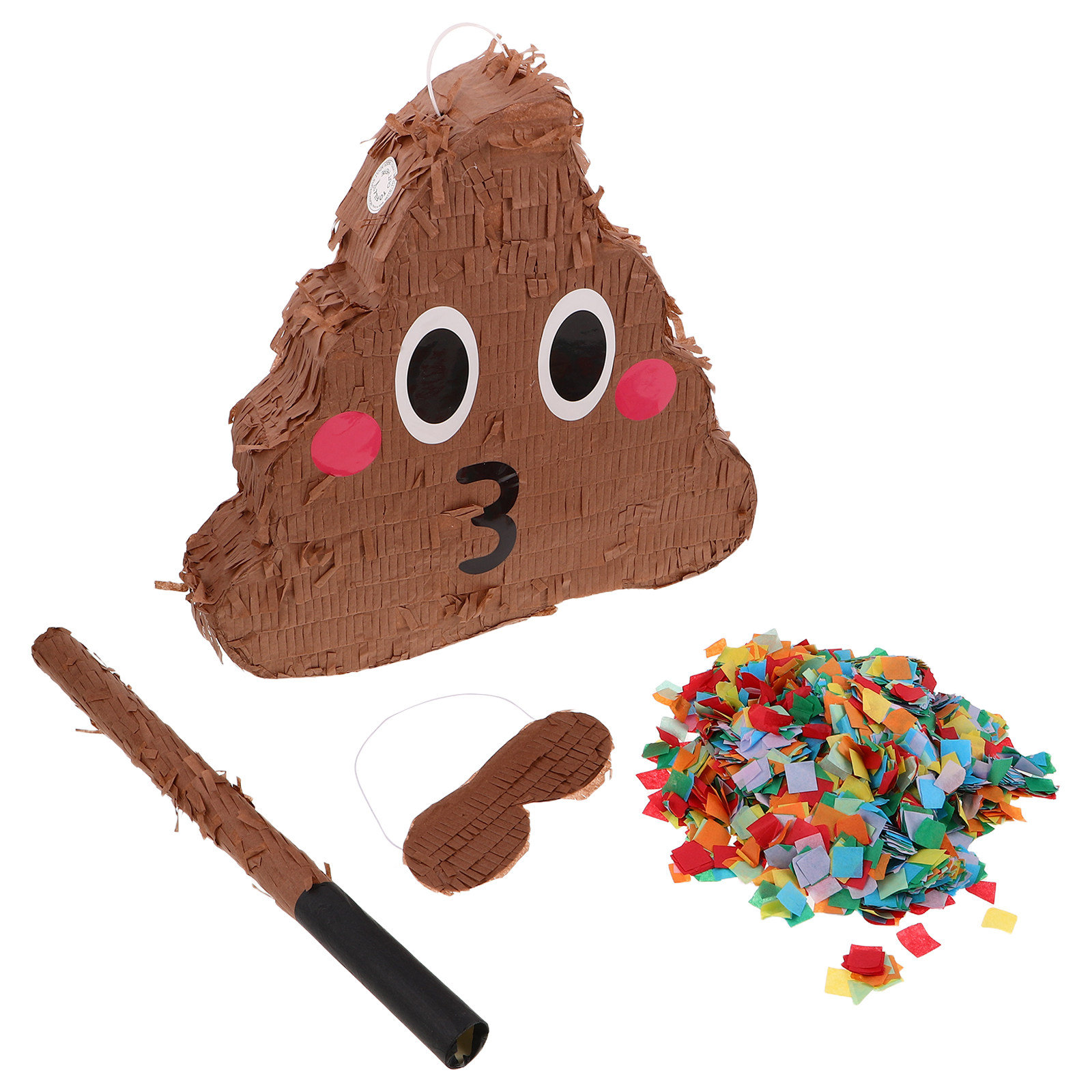 Party Games Easy - 1Set Poop Themed Pinata Set for