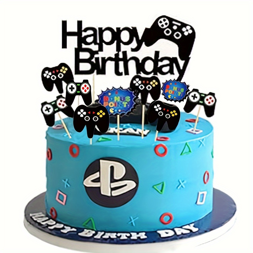 Party Games On Switch - 7pcs Game Console Theme Happy Birthday