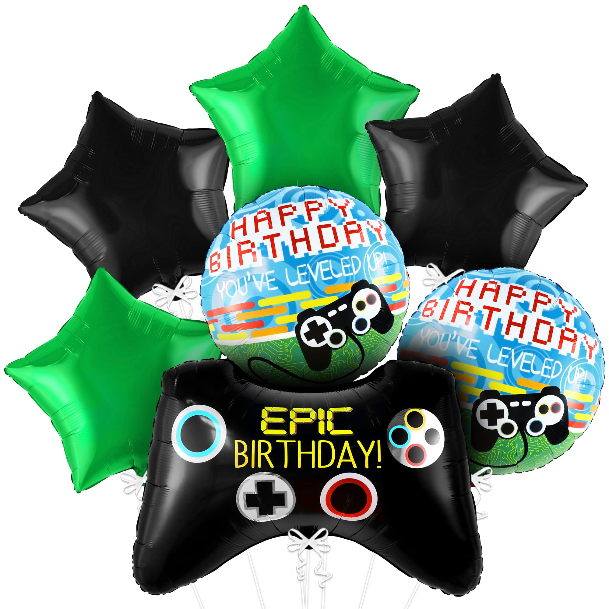 7pcs Video Game Mylar Balloons - Party Games Using Balloons recensione e prezzo