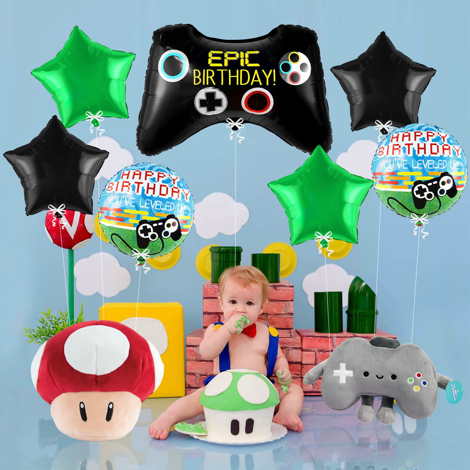 7pcs Video Game Mylar Balloons - Party Games Using Balloons recensione e prezzo