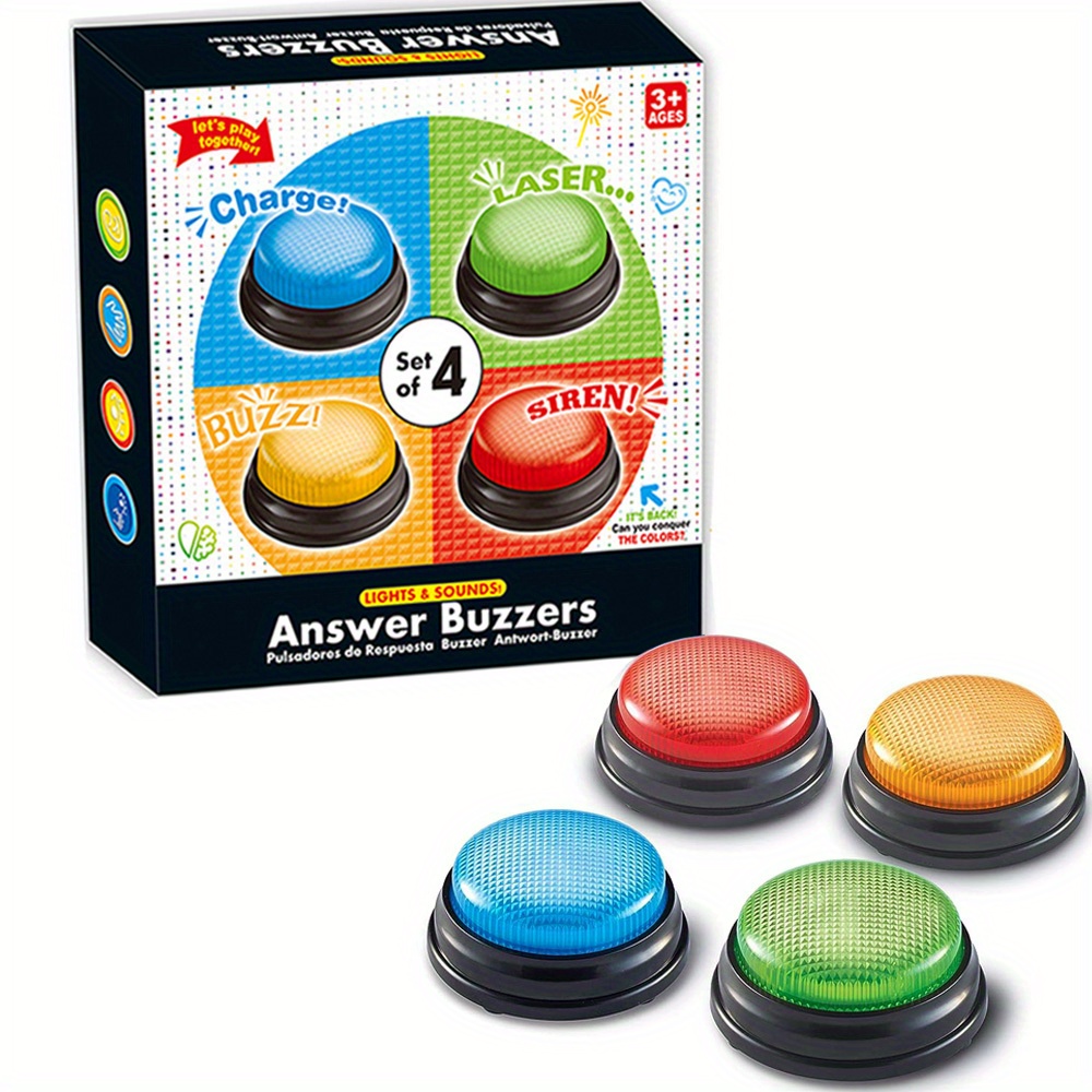 4pcs Lights and Sounds Buzzers - Party Family Games recensione e prezzo