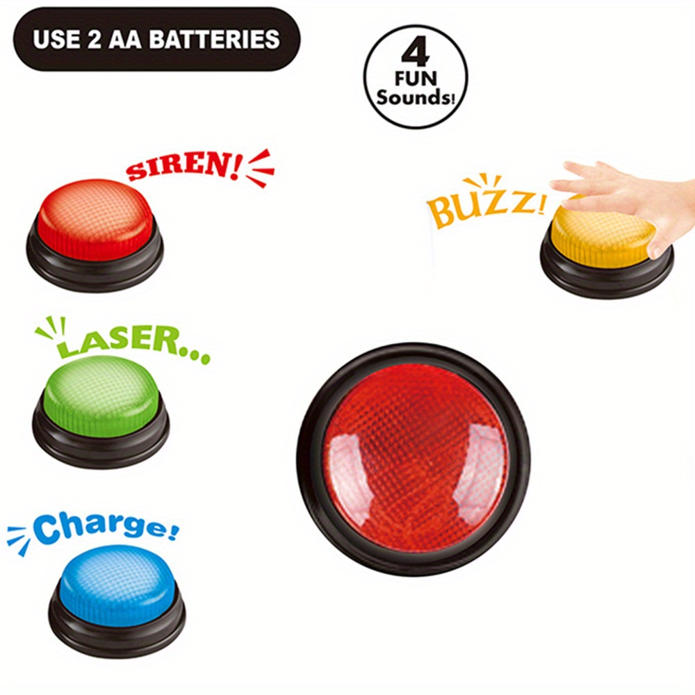 4pcs Lights and Sounds Buzzers - Party Family Games recensione e prezzo