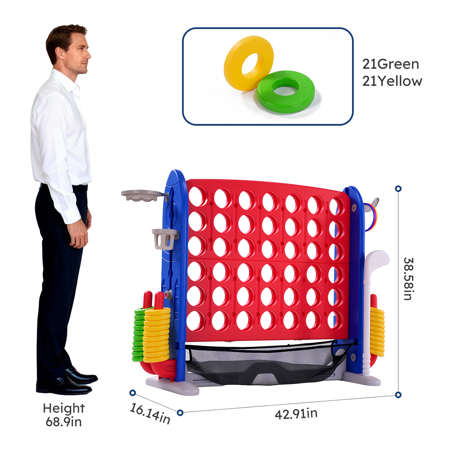 4-in-1 Giant Connect Game Set  - Giant Connect Four recensione e prezzo
