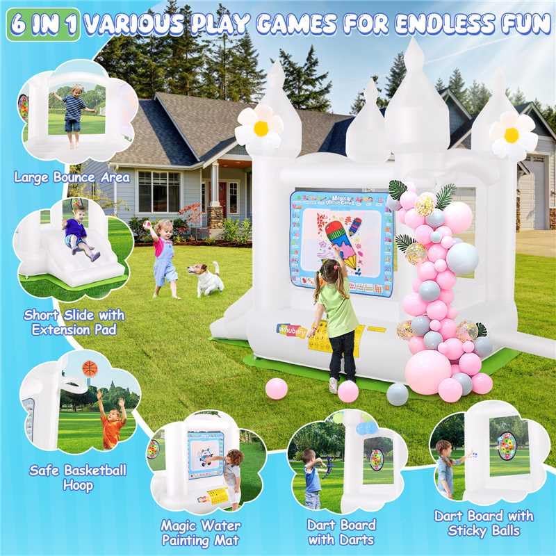 Inflatable Bounce House with S - Party Games Using Balloons recensione e prezzo