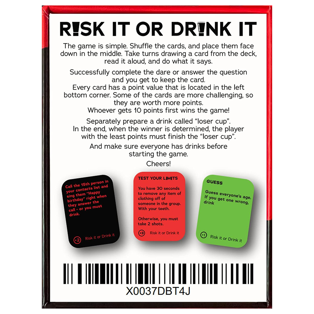 Risk It Or Drink It Fun Party  - Party Games Adults Drinking recensione e prezzo
