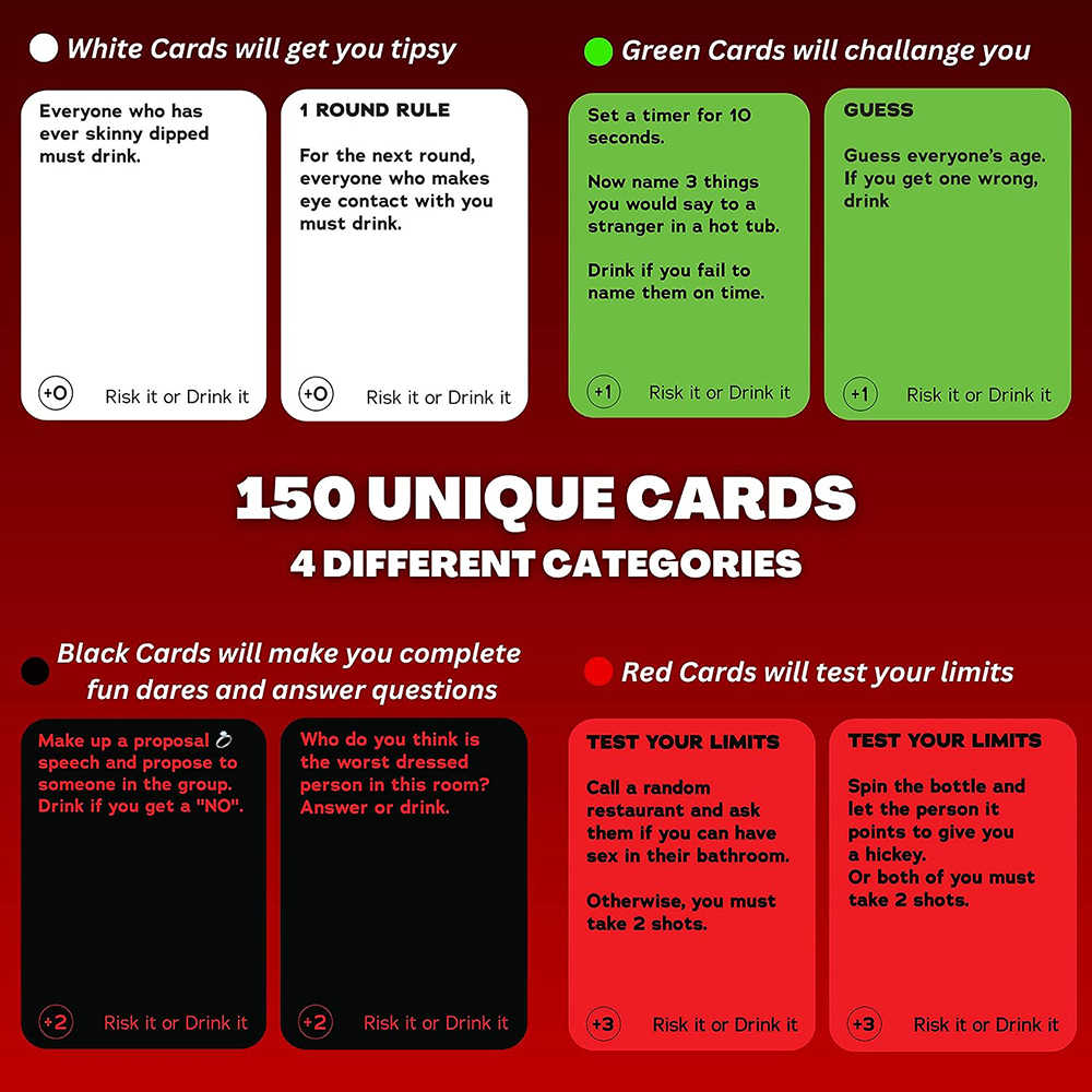 Risk It Or Drink It Fun Party  - Party Games Adults Drinking recensione e prezzo