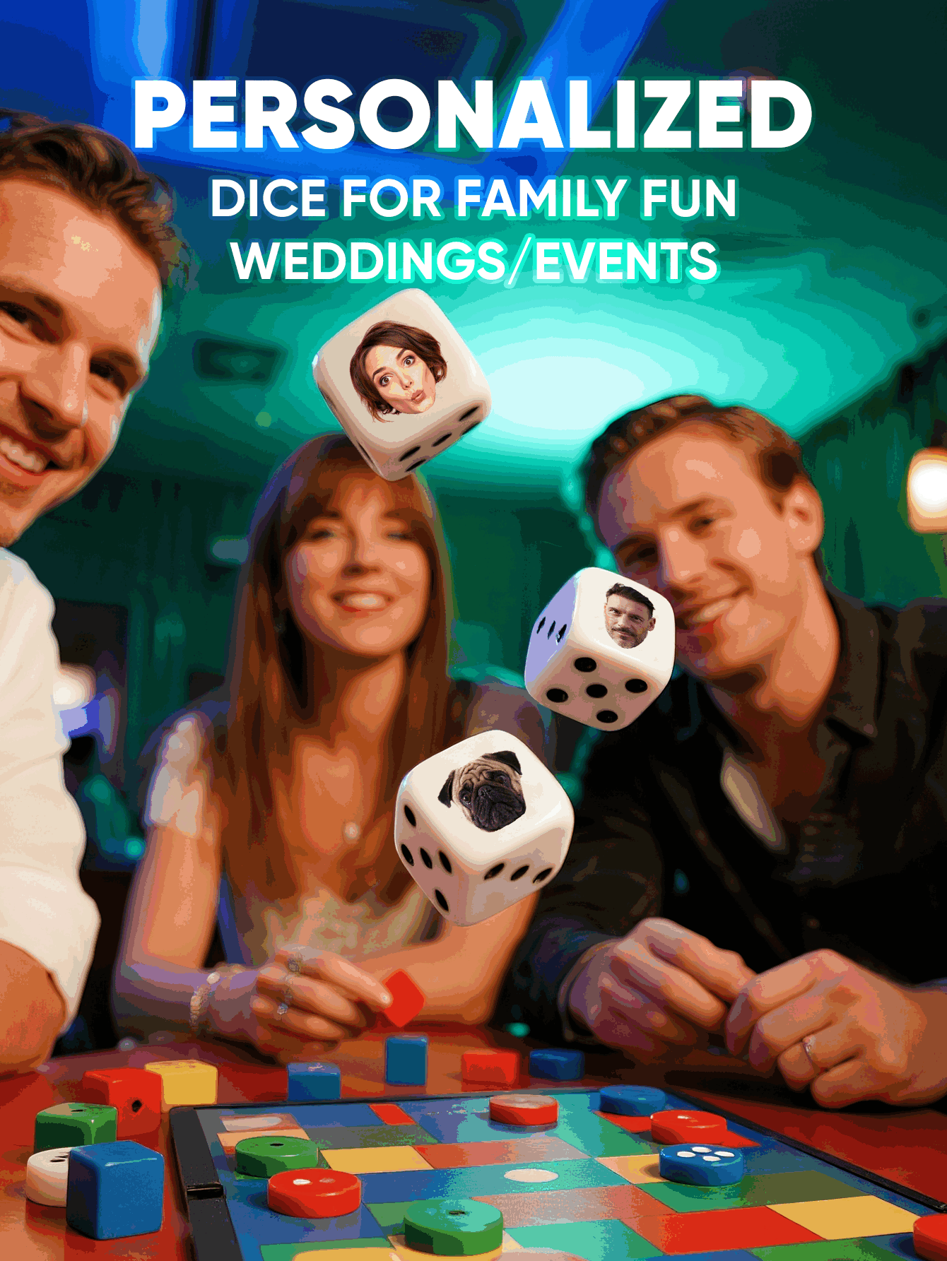 Custom Face Dice Personalized  - Party Family Games recensione e prezzo