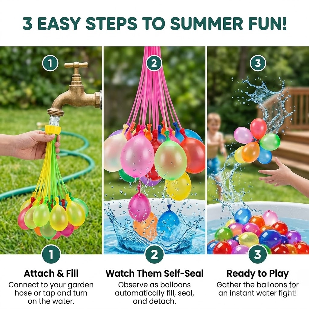 111Pcs Quick Fill Water Balloo - Party Games Bomb recensione e prezzo