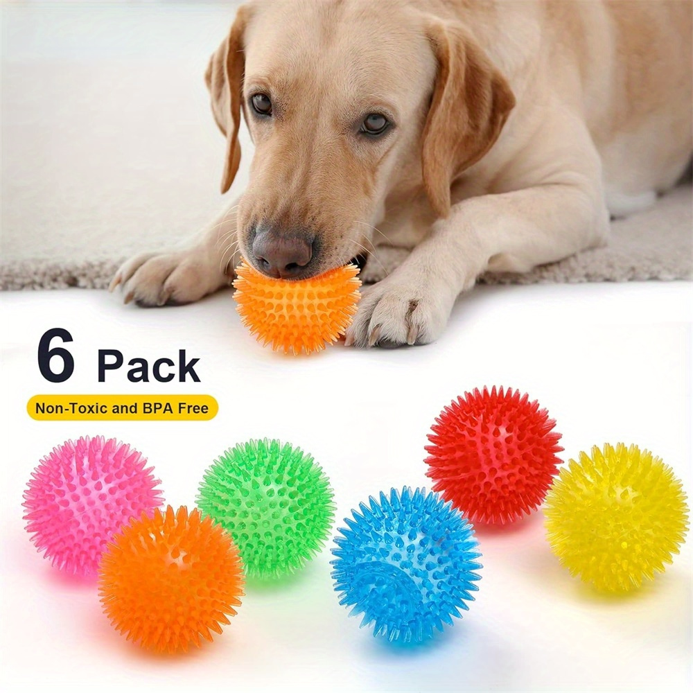 6pcs Dog Toy Balls, Non-Toxic, - Spike Ball Game recensione e prezzo