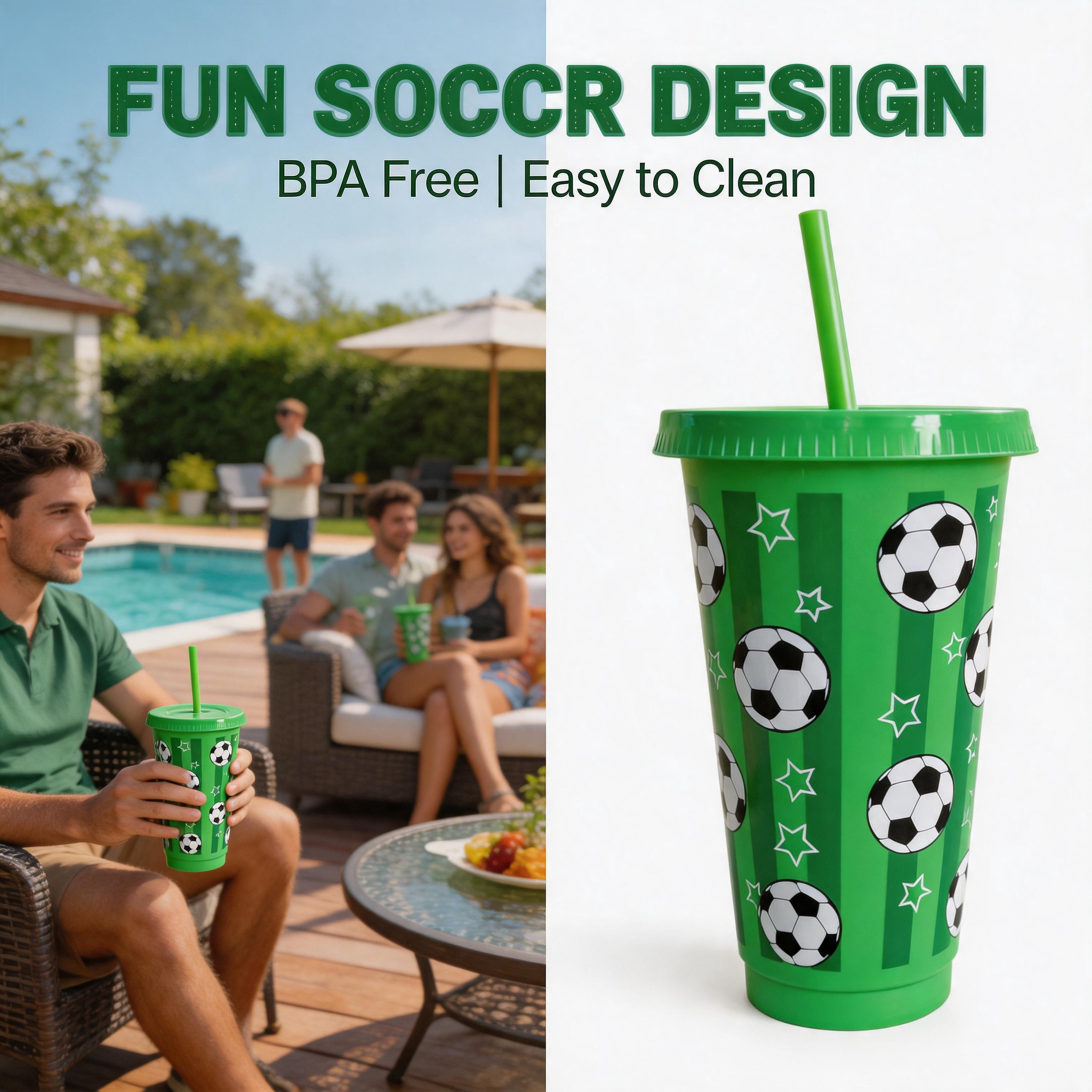 6/12Pcs 710ML Plastic Football - Party Games Adults Drinking recensione e prezzo