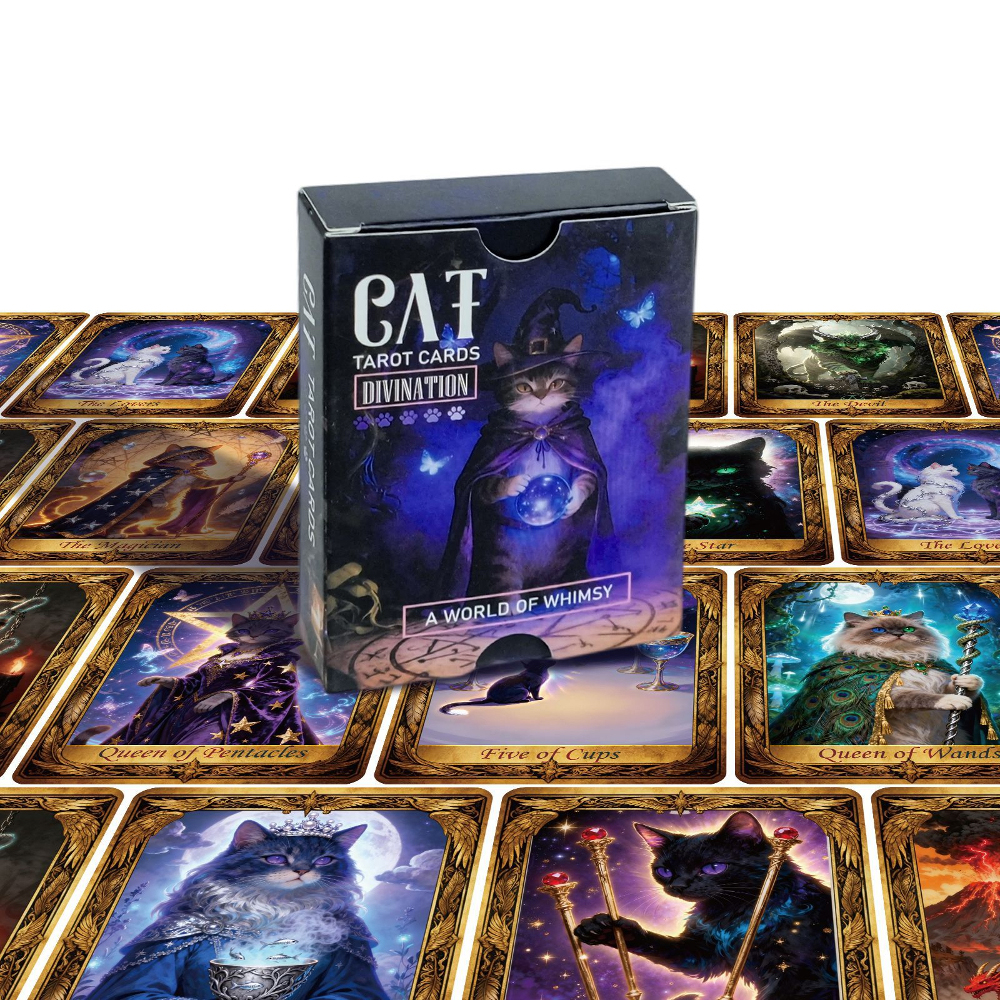50PCS/Set Cute Cat Tarot Cards - Party Family Games recensione e prezzo