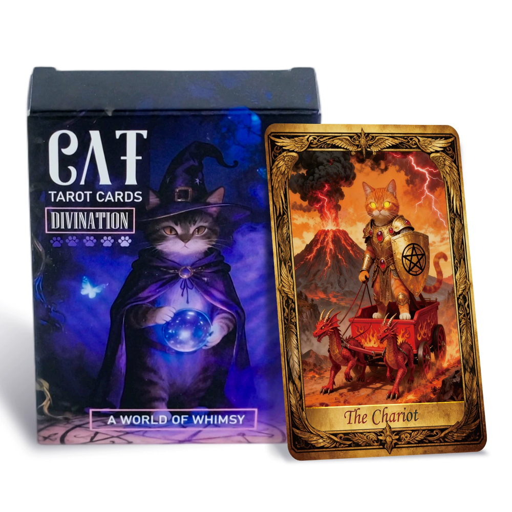 50PCS/Set Cute Cat Tarot Cards - Party Family Games recensione e prezzo