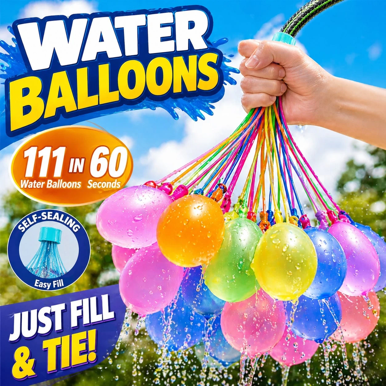 111 Water Balloons, Fast Spray - Party Games Bomb recensione e prezzo