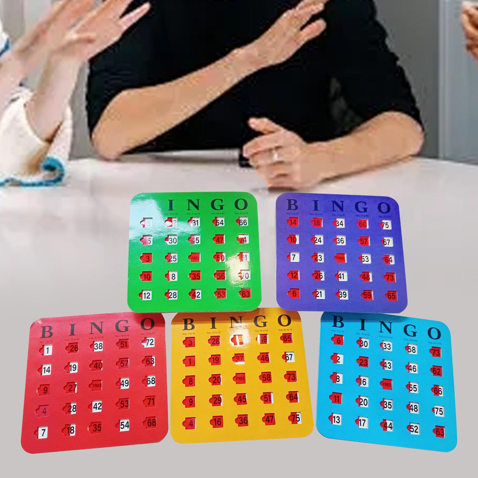 5 Pieces Large Print Bingo Car - Party Games For Adults Large Group recensione e prezzo