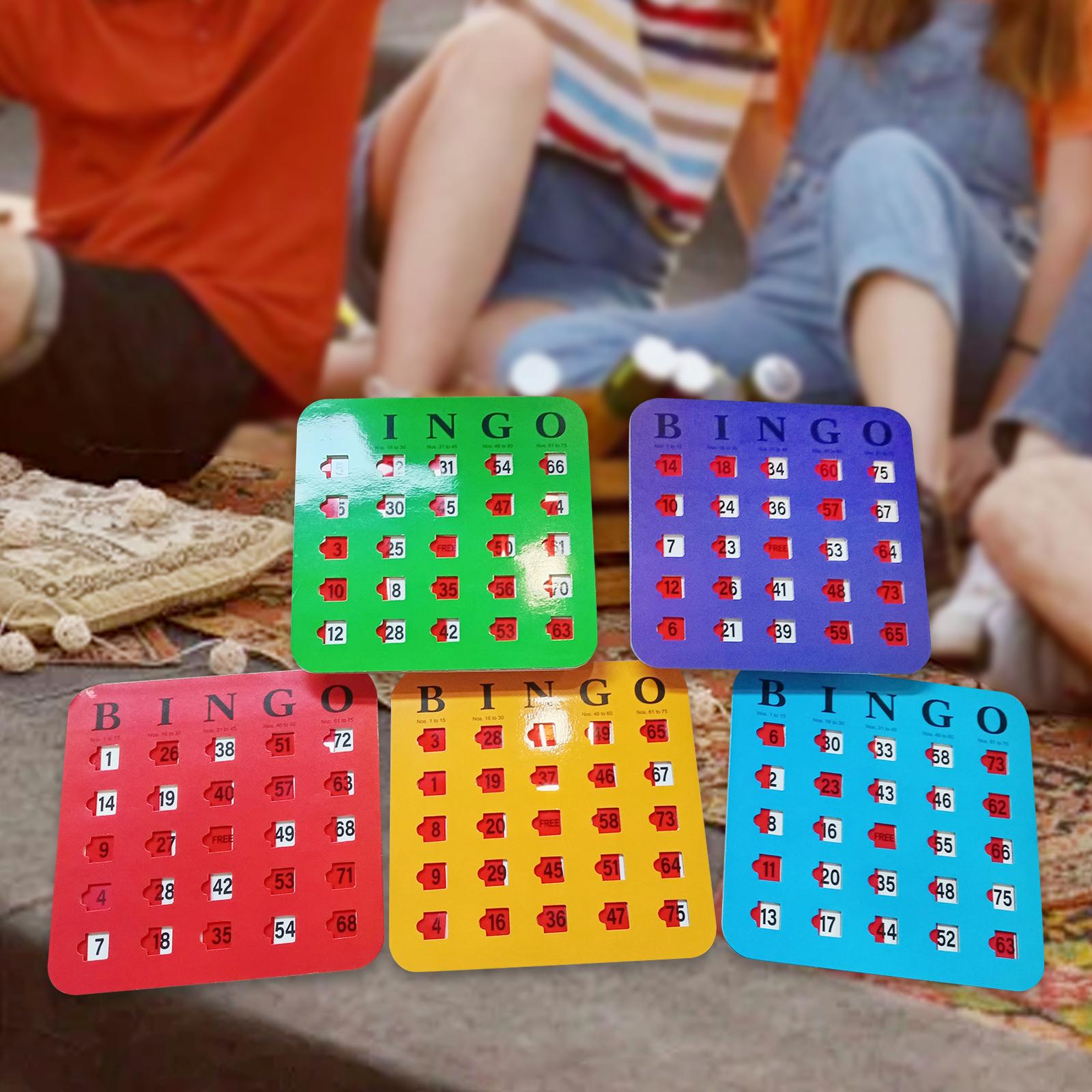 5 Pieces Large Print Bingo Car - Party Games For Adults Large Group recensione e prezzo