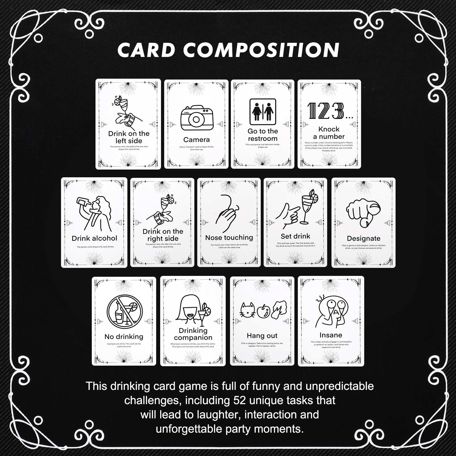 Adult Drinking Game Cards – 52 - Party Games Adults Drinking recensione e prezzo