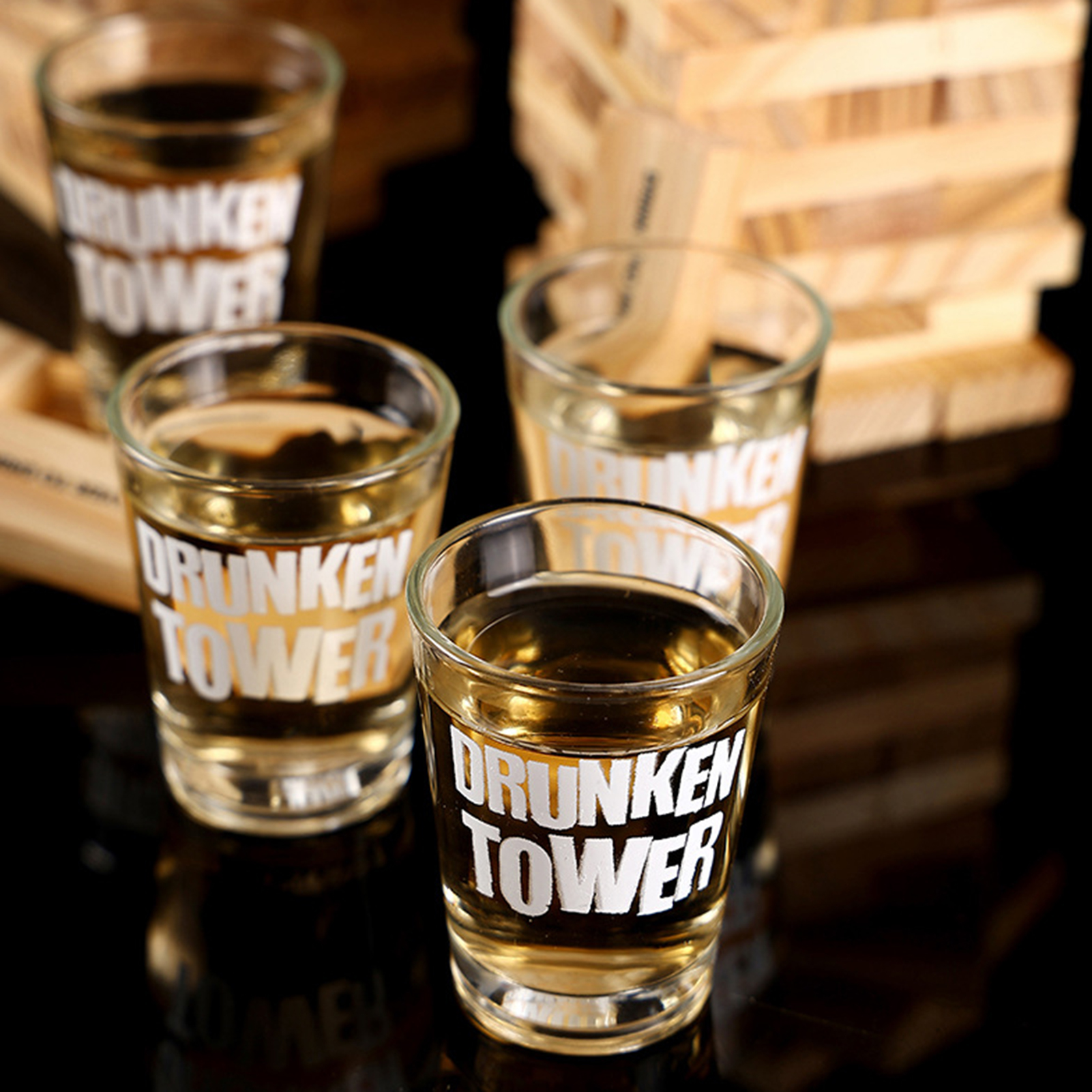 Wooden Stacking Drinking Game  - Party Games Adults Drinking recensione e prezzo