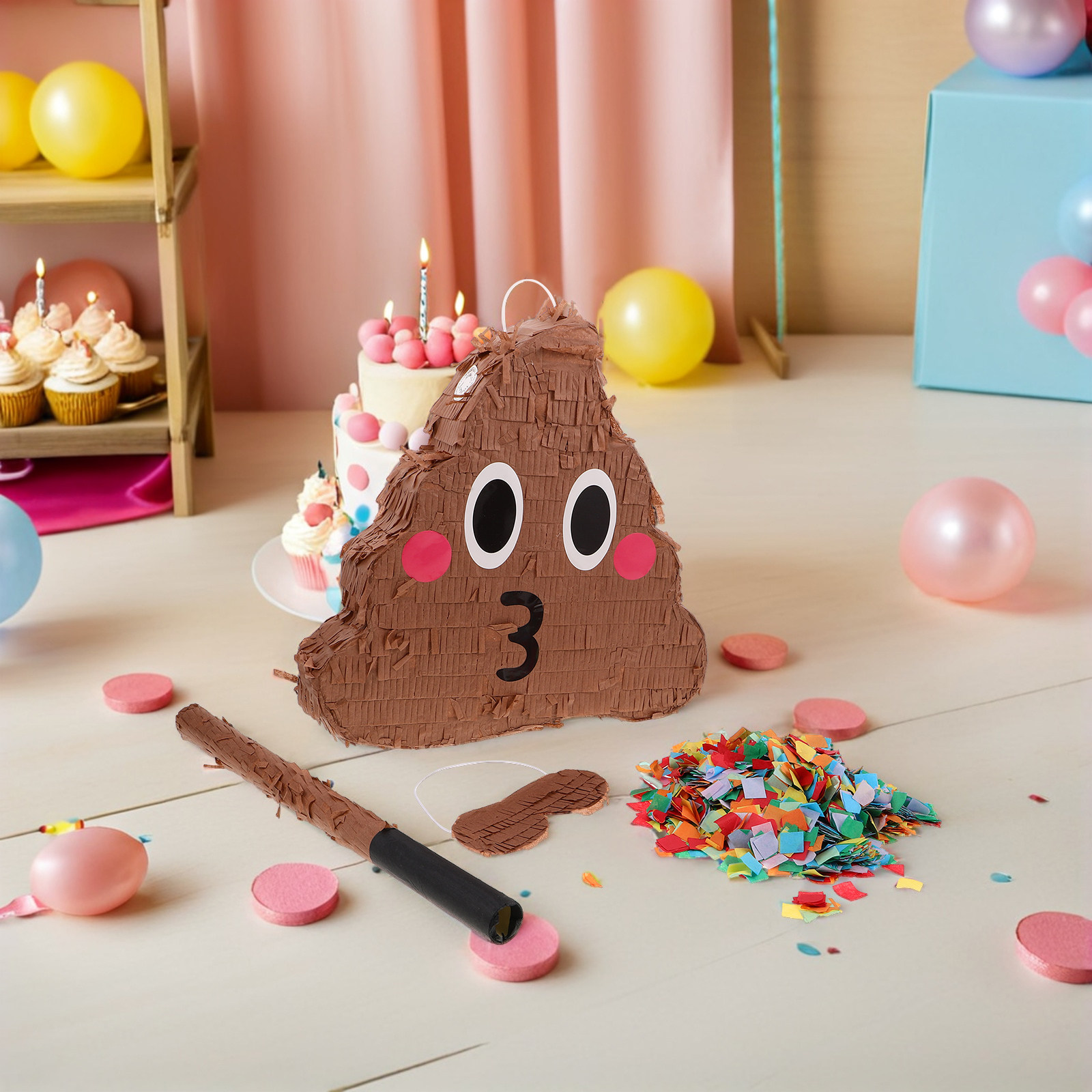 1Set Poop Themed Pinata Set fo - Party Games Easy recensione e prezzo