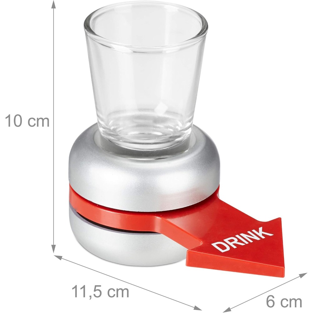 Relaxdays Drinking Game, Spin  - Party Games Adults Drinking recensione e prezzo