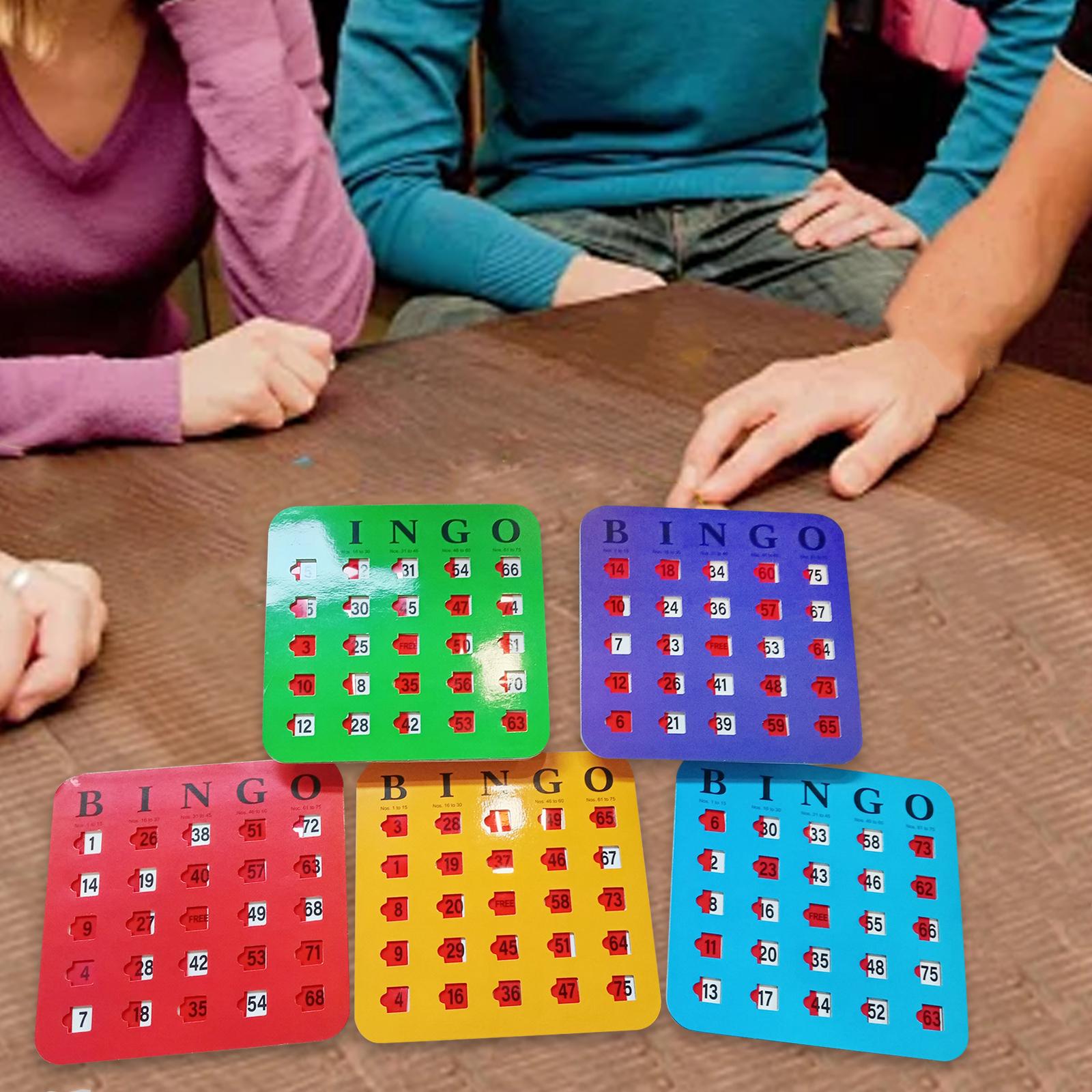5 Pieces Large Print Bingo Car - Party Games For Adults Large Group recensione e prezzo